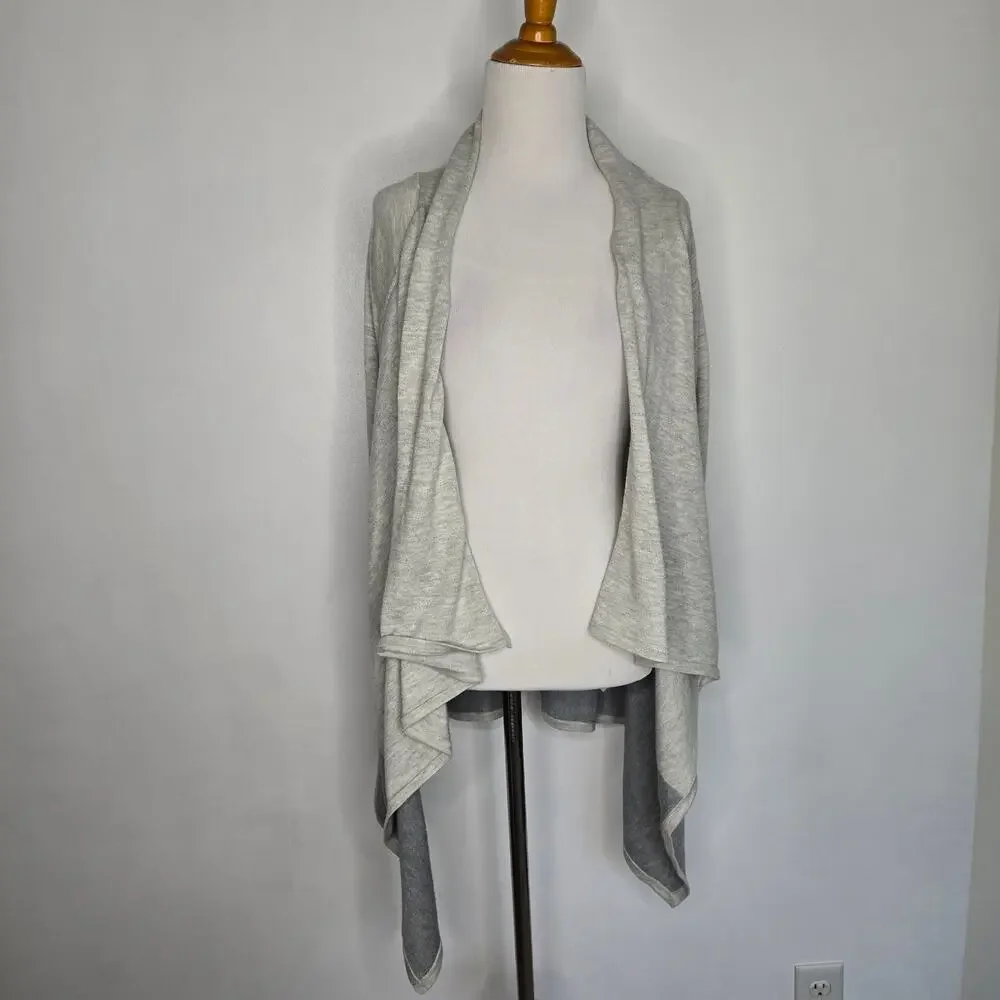 Smartwool Edgewood Wrap Sweater Merino Wool Lightweight Colorblock Women Small